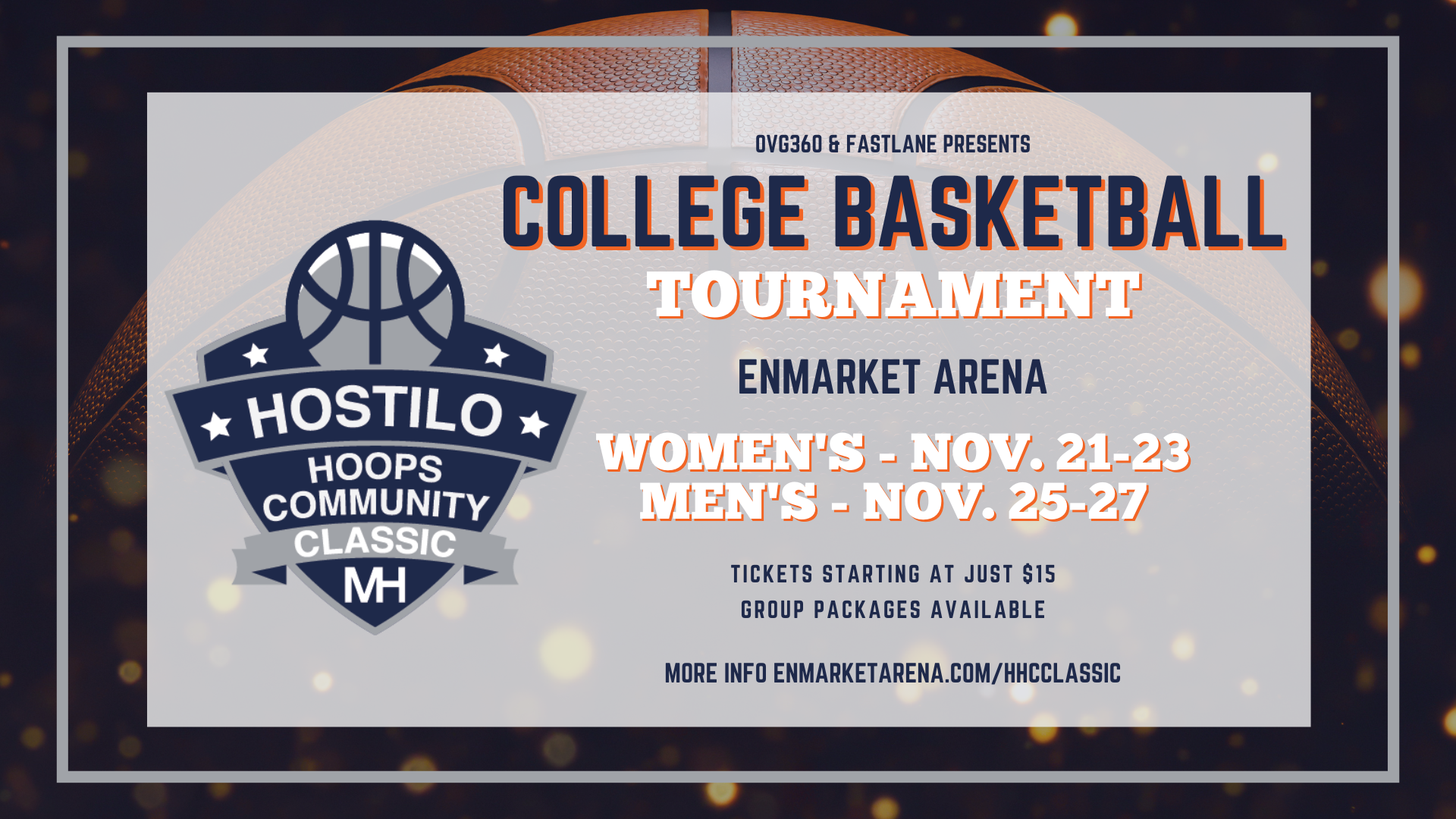 Hostilo Hoops college basketball tournament. November 21-27